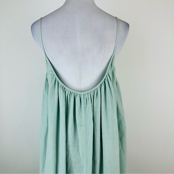 Esby Vivienne Dress Seafoam Hemp and Organic Cotton Maxi Dress Size Small - Picture 10 of 12